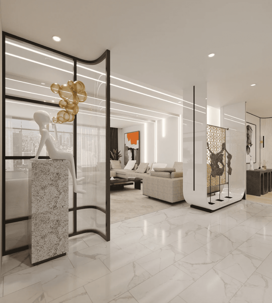ตัวอย่างออกแบบภายในCondominium