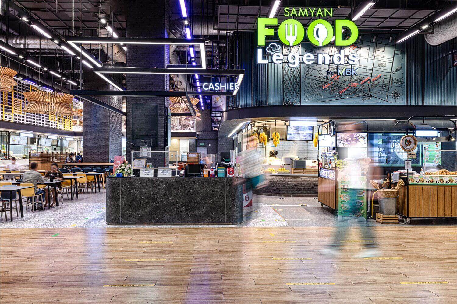 บริษัทตกแต่งภายใน ตัวอย่างโครงการ Restaurant & Bar Samyan Food Legends